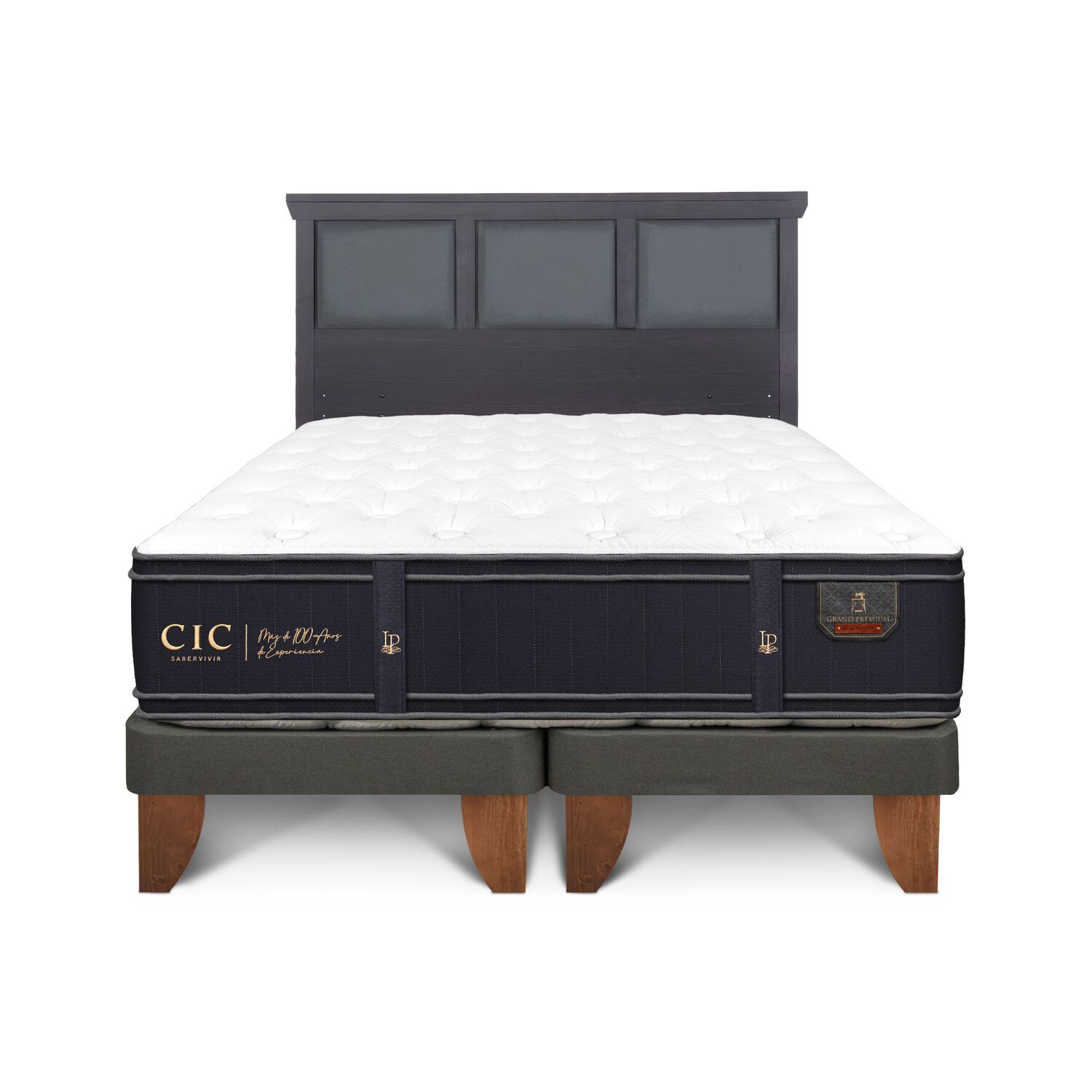 Cama Europea Cic Linea Premium / King / Base Dividida + Respaldo image number 0.0