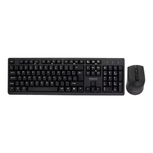 Kit Teclado Y Mouse Inalambrico Usb Negro Spt6354
