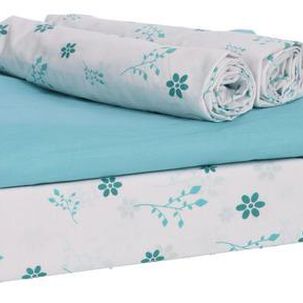 Sabana Andes Estampado 180 Hilos Flor 103 1.5 Plaza
