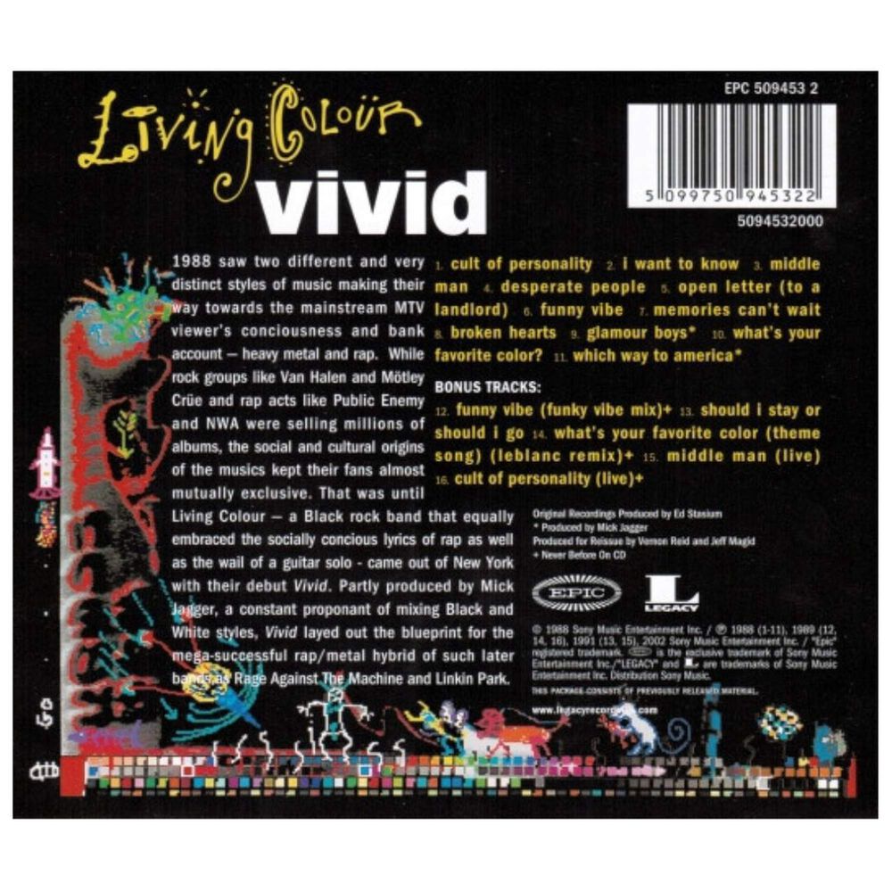 Living Colour - Vivid | Cd image number 1.0