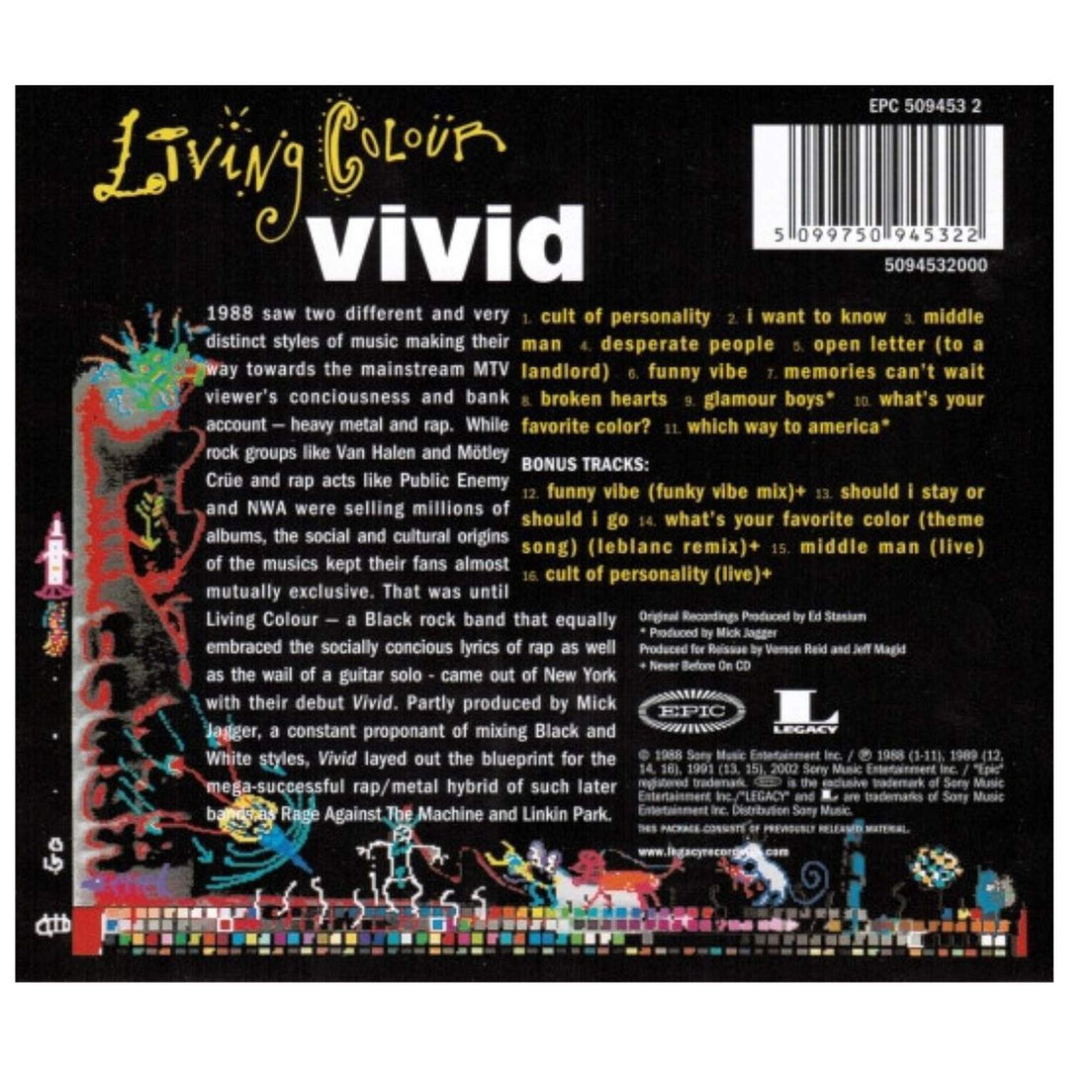 Living Colour - Vivid | Cd image number 1.0
