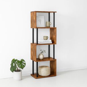 Estanter&iacute;a Decorativa 4 Niveles Zigzag Rack 24x38x124.5