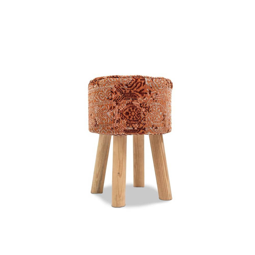 Pack Jacquard Tonos Tierra (alfombra + Taburete) 150x240 image number 2.0