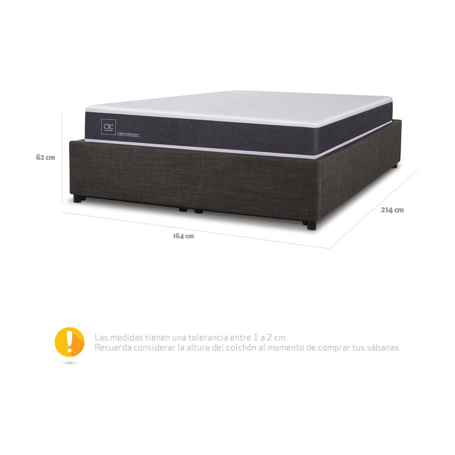 Cama Space Box Cic Ortopedic / 2 Plazas image number 9.0