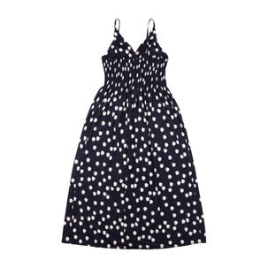 Vestido Largo Pabilo Escote Cruzado Y Panal Elásticado En Espalda Mujer Geeps