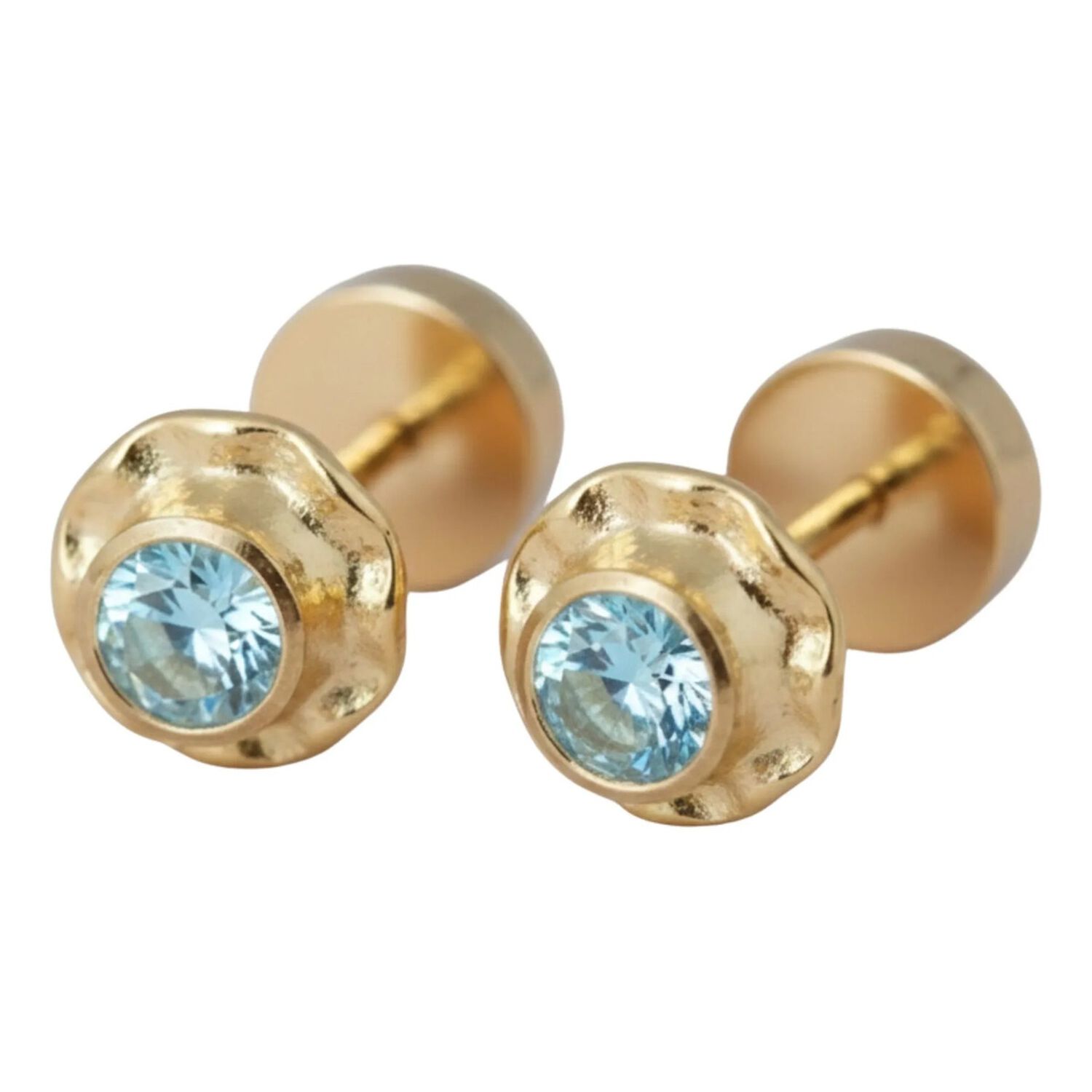 Aros Abridores Chat&oacute;n Circ&oacute;n 4mm N1 Oro 14k Beb&eacute; image number 4.0