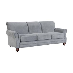 Sof&aacute; Azhome Toledo Gris Resorte Pocket / 3 Cuerpos