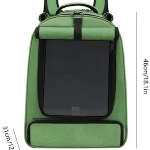Mochila Bolso Transportes Malla Mascotas Perros Gatos Xl Gris