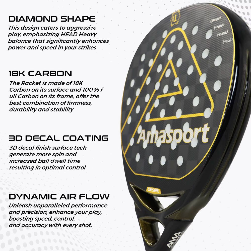 Pala De Padel De Fibra De Carbono 18k Top 1 Sp Power Atack image number 3.0