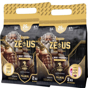 100% Whey Protein - 2 X Doypack De 2kg (vainilla Y Frutos Del Bosque)
