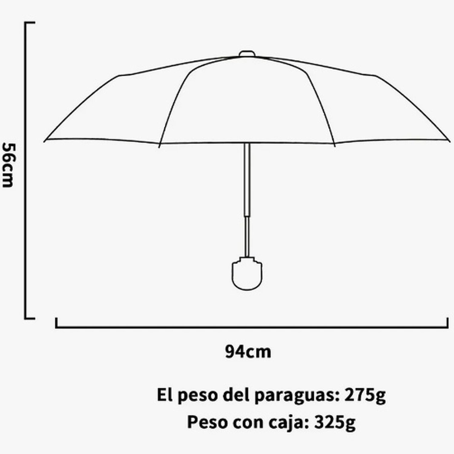 Paraguas Mini Sombrilla De Bolsillo image number 2.0