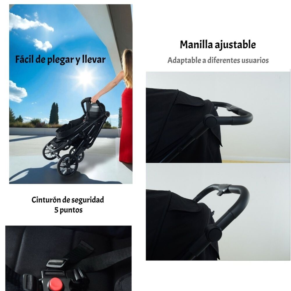 Coche De Paseo Con Posa Vaso 4 A&ntilde;os Iron Gris Lubabycas image number 4.0