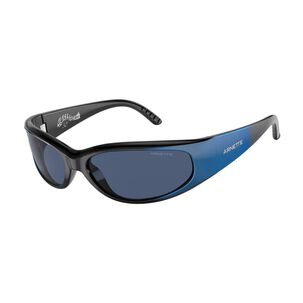 Lentes De Sol Catfish Negro Gradiente Y Azul Mate Sustentable Arnette
