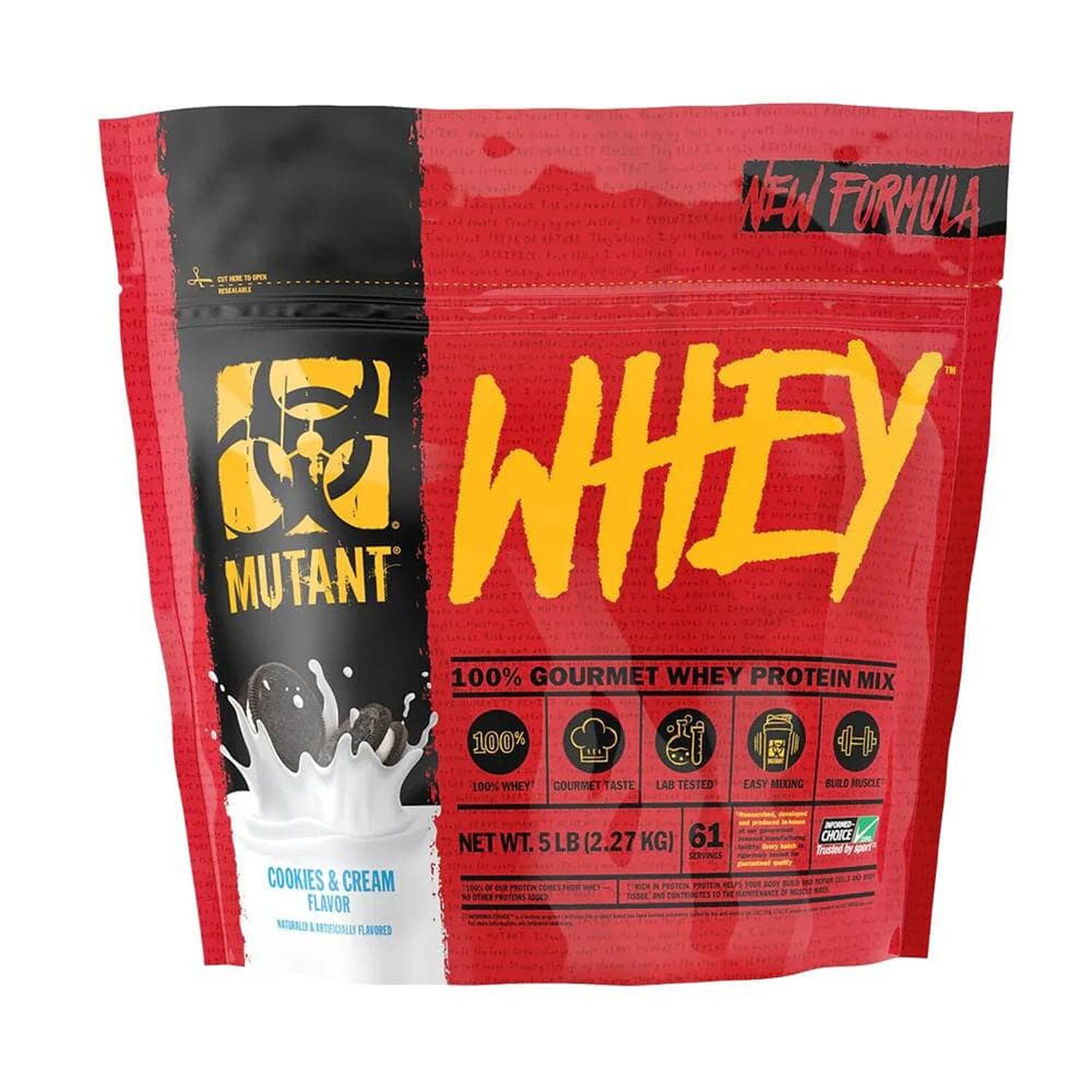Whey 5 Lbs Mutant - Cookies And Cream image number 0.0