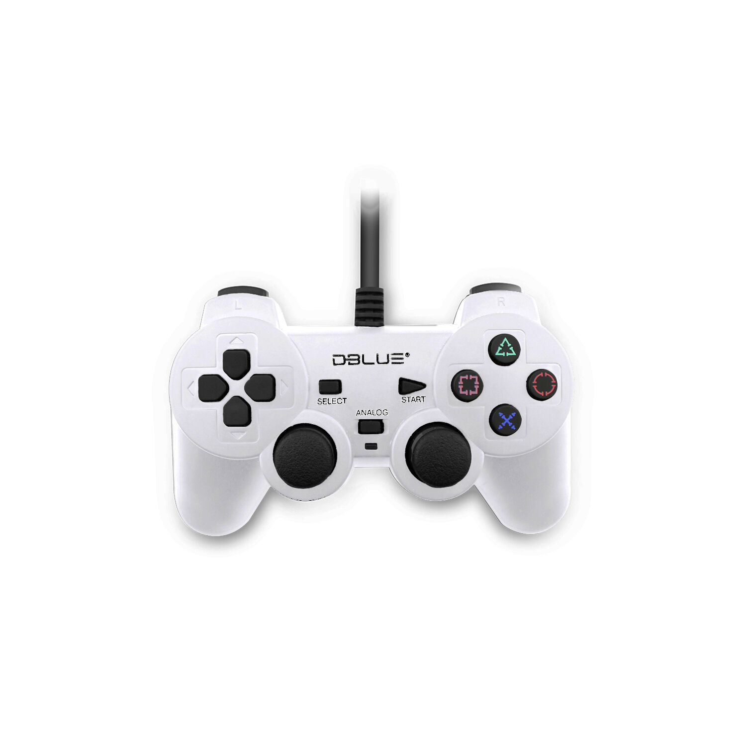 Joystick Usb Pc Con Vibraci&oacute;n Color Blanco - Ps image number 0.0