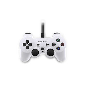 Joystick Usb Pc Con Vibración Color Blanco - Ps