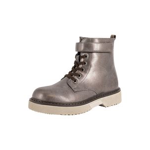 Botin Danica Plateado Bamboo