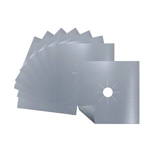 Set 12 Laminas Protectoras Desechables Para Cocina Aluminio 27cm