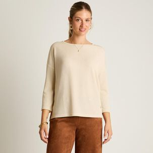 Polera Manga 3/4 Cuello Redondo Mujer Lorenzo Di Pontti