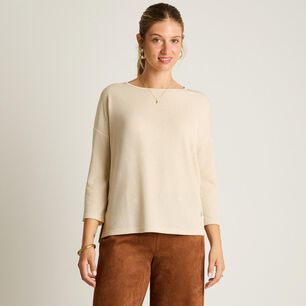 Polera Manga 3/4 Cuello Redondo Mujer Lorenzo Di Pontti