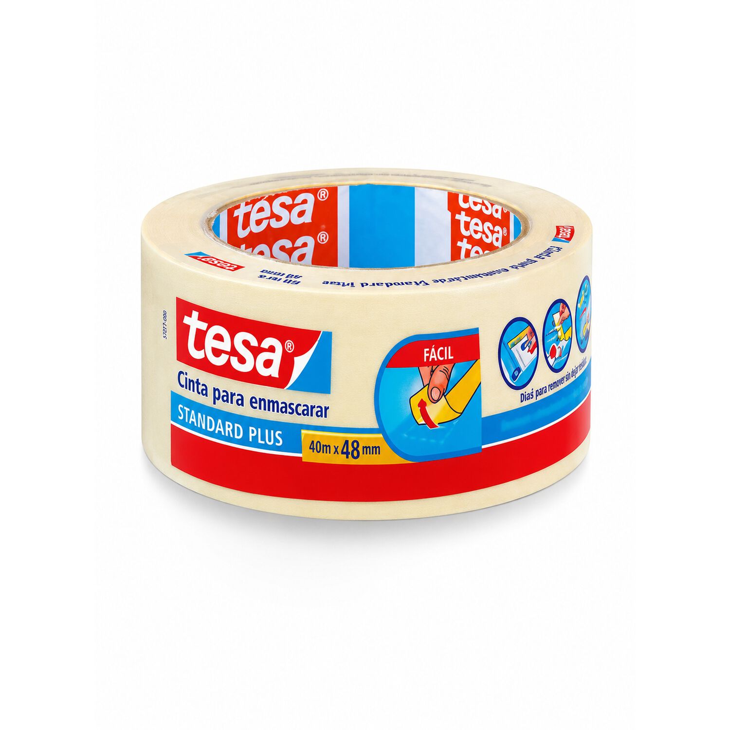 3 Cintas De Enmascarar Masking Tape Tesa 40 Mts X 48 Mm image number 2.0
