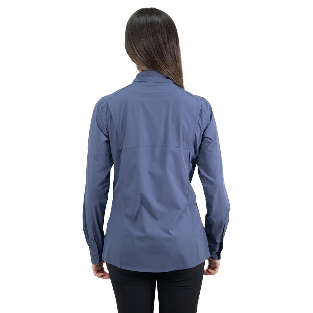 Camisa Hw Antakari Spandex Mujer Azul image number 3.0