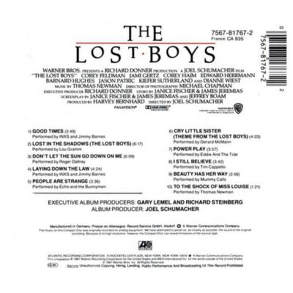 Lost Boys - O.s.t. | Cd image number 1.0