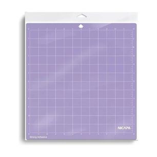 Tapete Nicapa Cameo 4/3/2/1 Silhouette 30x30 Cm Adher Fuerte. Morado