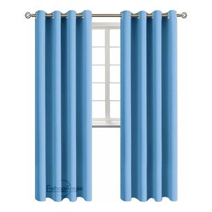 Cortina Blackout 140x220 Cm Azul Cielo 100% Poliéster