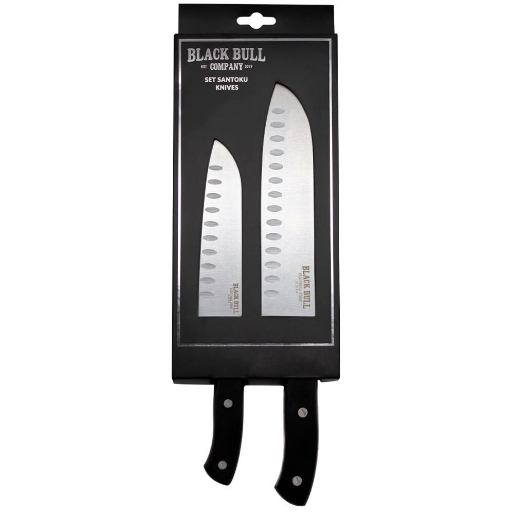 Set De Cuchillos Blackbull Santoku Texas / 2 Piezas image number 1.0