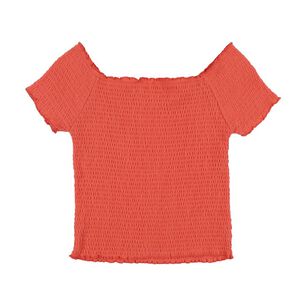 Polera Crop Panal Manga Corta Cuello Cuadrado Mujer Freedom