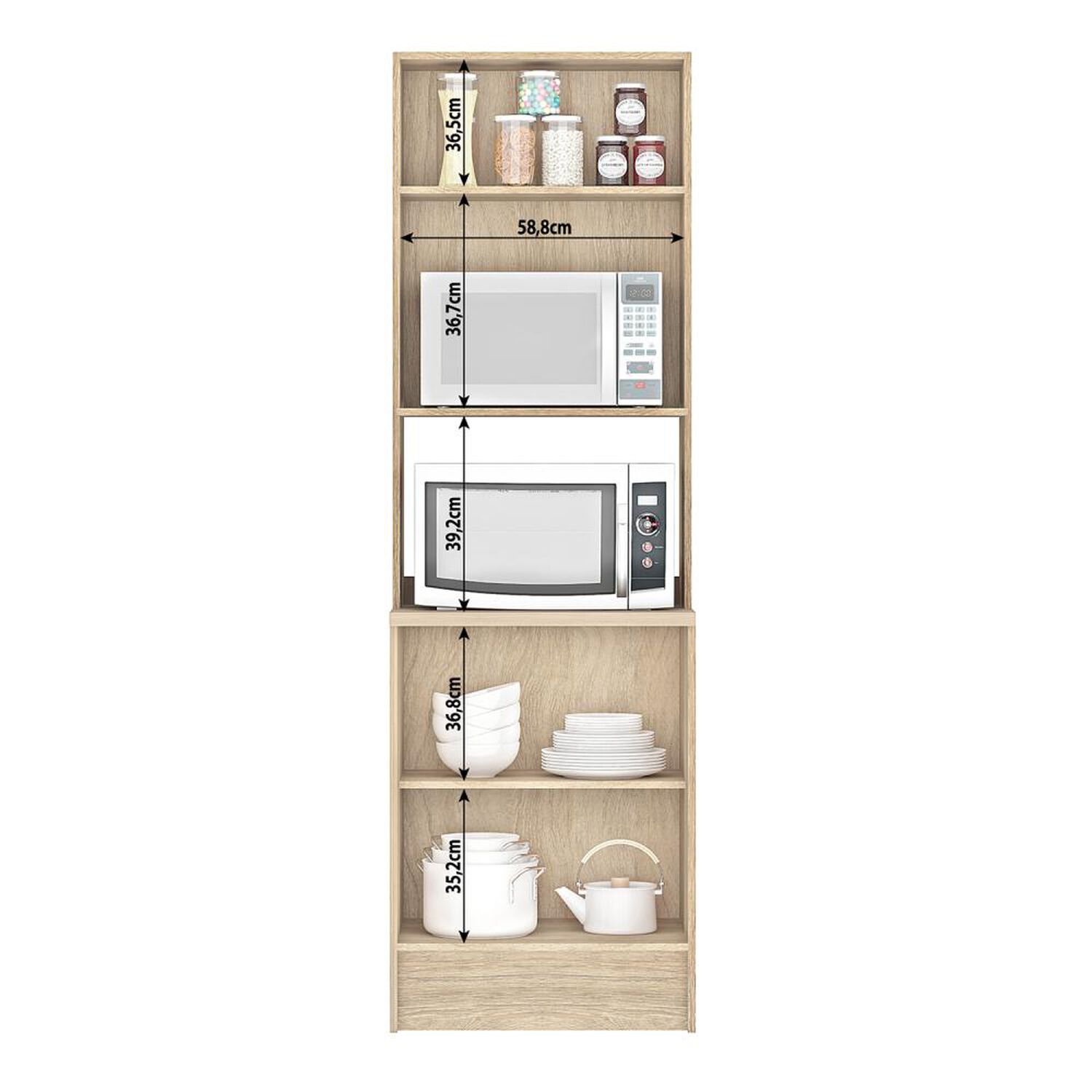 Mueble De Cocina Vekkahome Mia / 4 Puertas image number 1.0