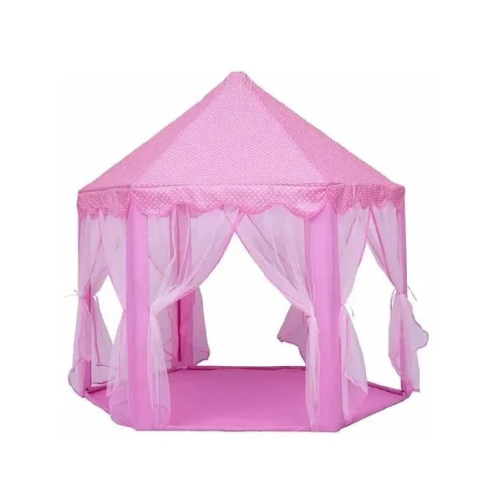Carpa Infantil Castillo Rosado Portátil image number 0.0