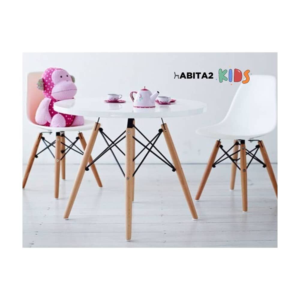 Mesa Eames Infantil 60cm Blanca image number 3.0