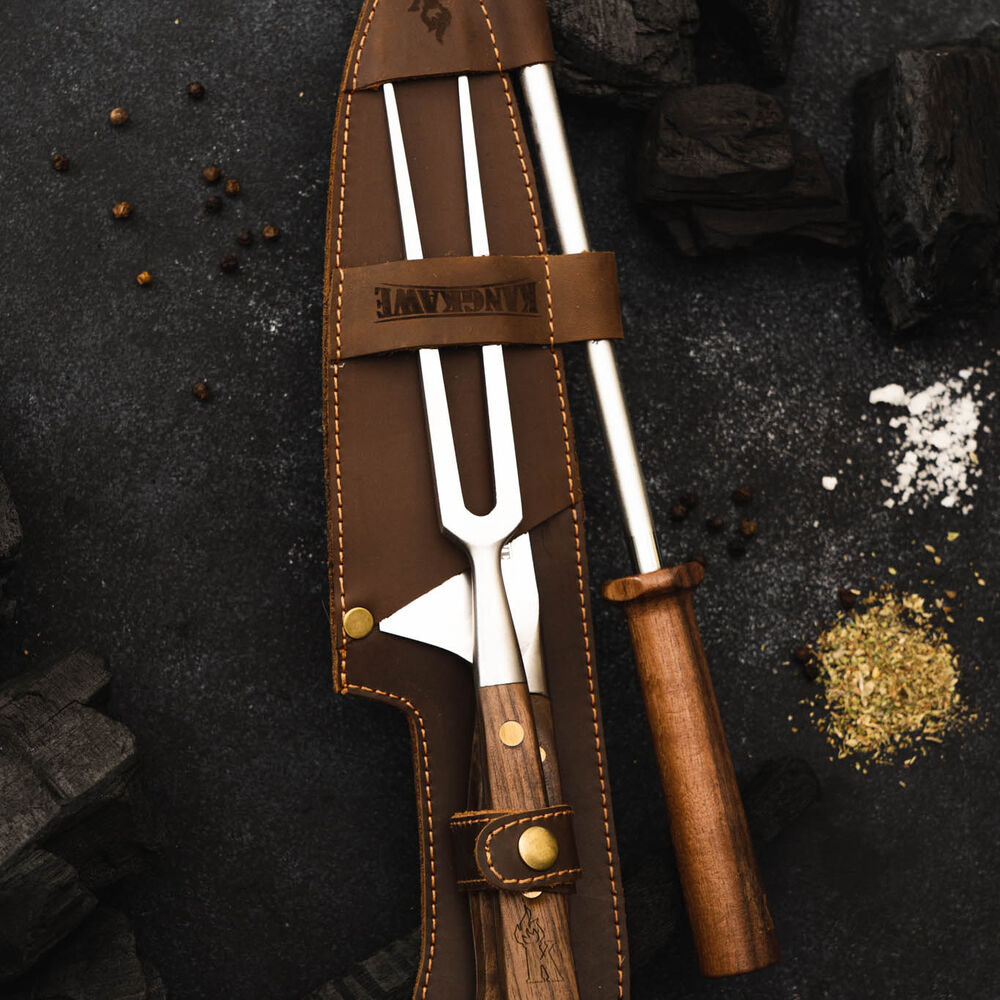 Trilogia En Cuero: Pincho Pro + Cuchillo Catemu + Astil image number 5.0