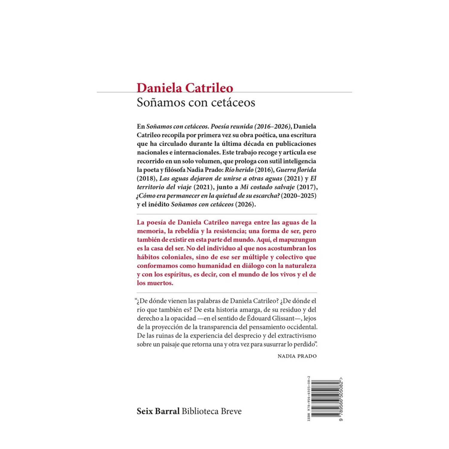 So&ntilde;amos Con Cet&aacute;ceos (tapa R&uacute;stica) - Daniela Catrileo | Libro image number 1.0