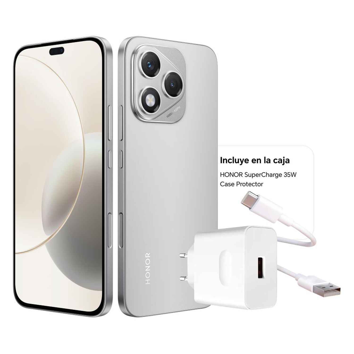 Smartphone Honor 400 Lite / 5G/ 256 GB / Silver / Liberado image number 1.0