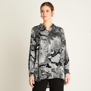 Blusa Manga Larga Cuello Camisero Mujer Lorenzo Di Pontti