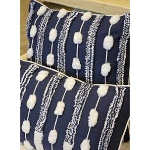 Set De 2 Cojines Boho Azul