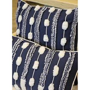Set De 2 Cojines Boho Azul