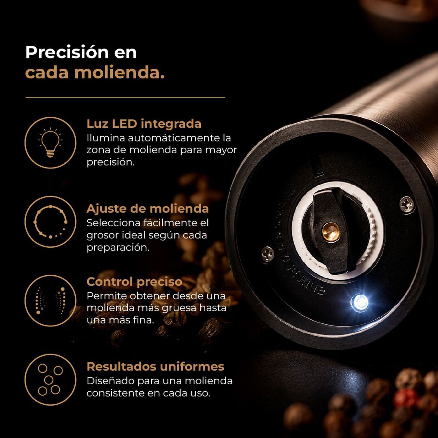 Moledor De Especias Thor Usb Deluxe Grinder Set image number 5.0