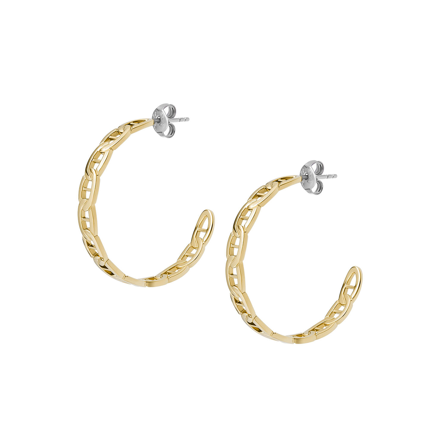 Aros Fossil Jf04781710 Dorado Mujer image number 1.0