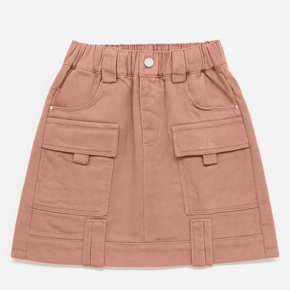 Falda Cargo Niña Con Bolsillos Moda Infantil 2025 image number 0.0