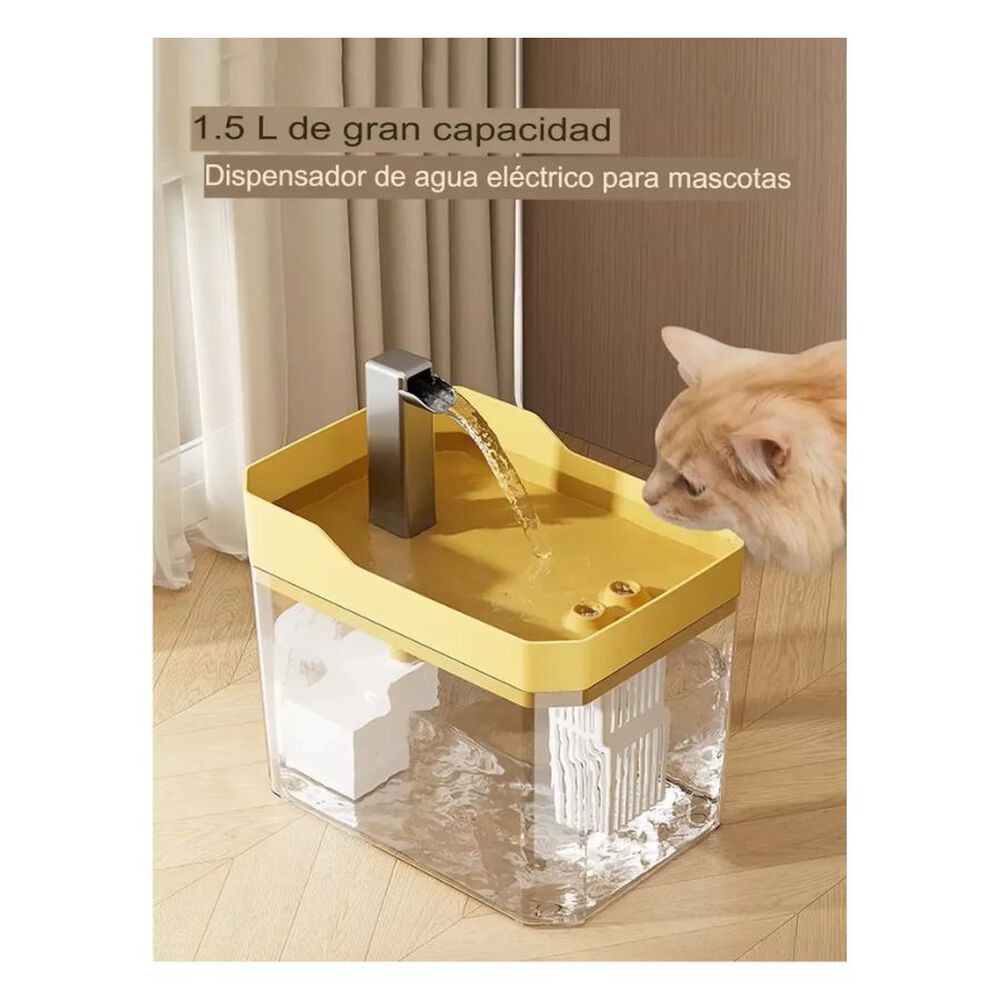 Fuente Bebedero Autom&aacute;tico Para Gatos Y Perros 1.5l image number 2.0