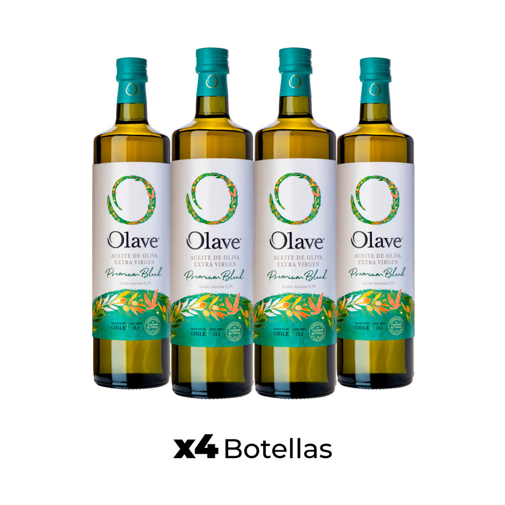 Aceite De Oliva Extra Virgen Olave Premium 4 X 1000 Ml image number 0.0