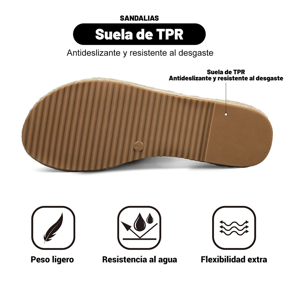 Sandalia Casual Plana Confort Mujer Weide Qiu388 image number 6.0