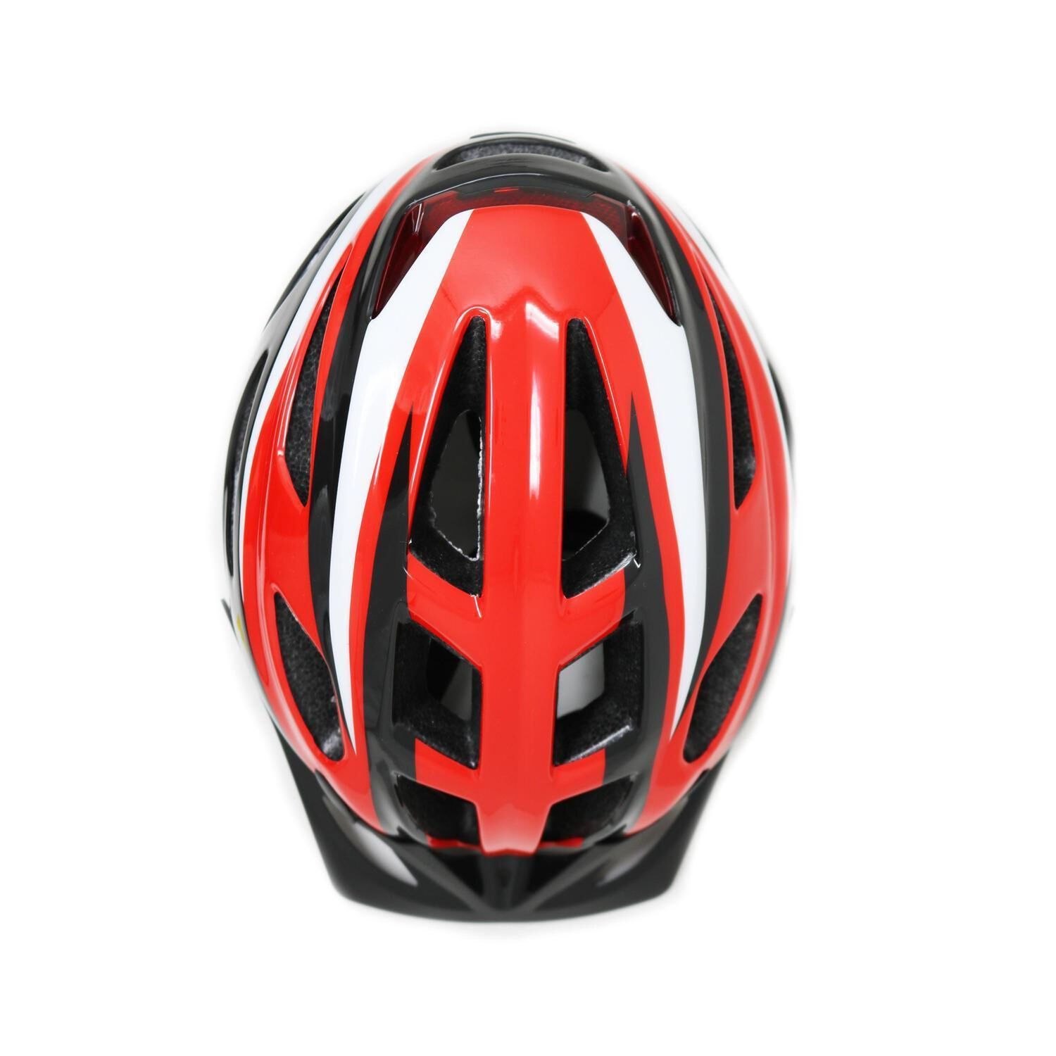 Casco Radical Mountain Mtb Con Luz Rojo Negro L 58-61cm image number 3.0