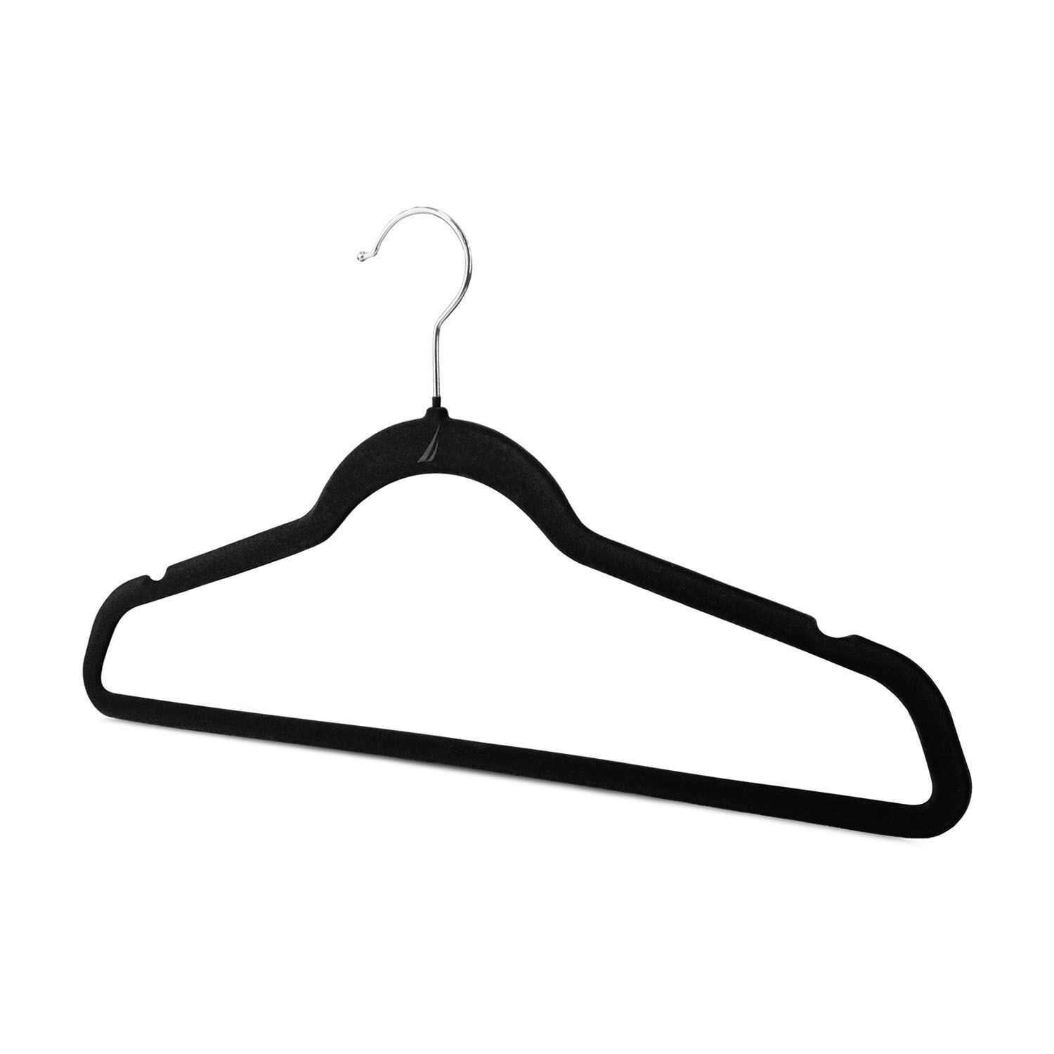 Colgadores De Ropa Pack 50 Negro Antideslizante Nautica Home image number 2.0