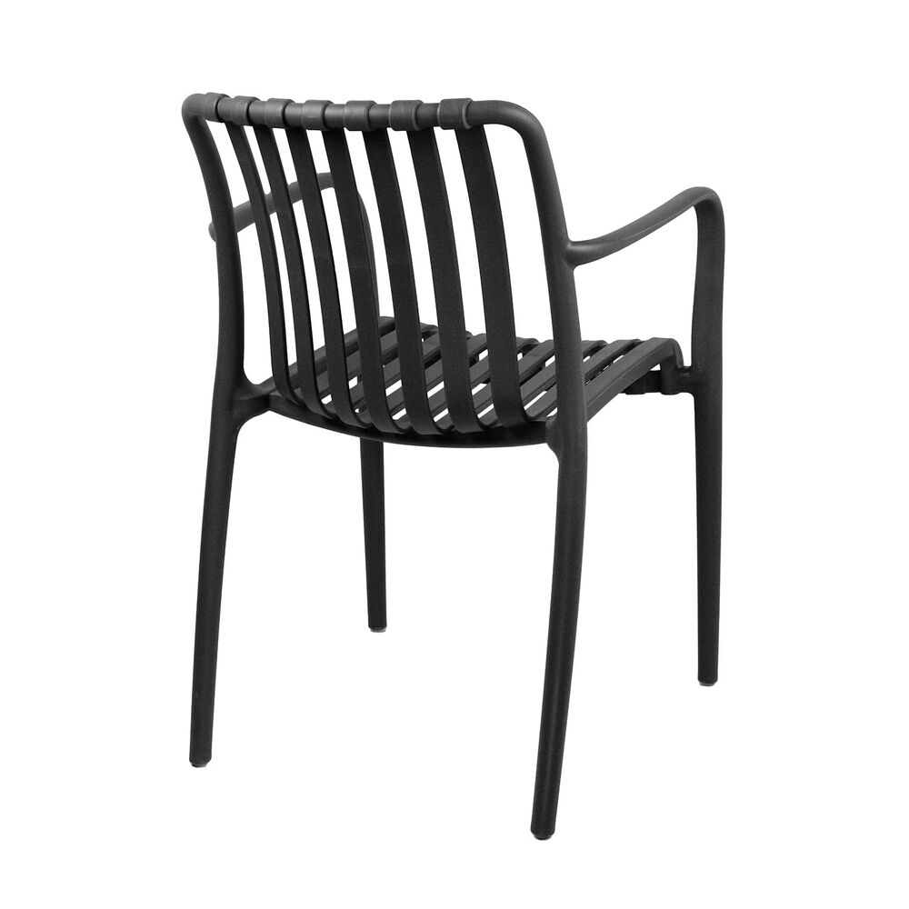 Silla Terraza Plástica Giza Negra image number 5.0