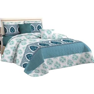 Cobertor Quilt De Verano Cubrecama King Colcha 250x270cm Gs